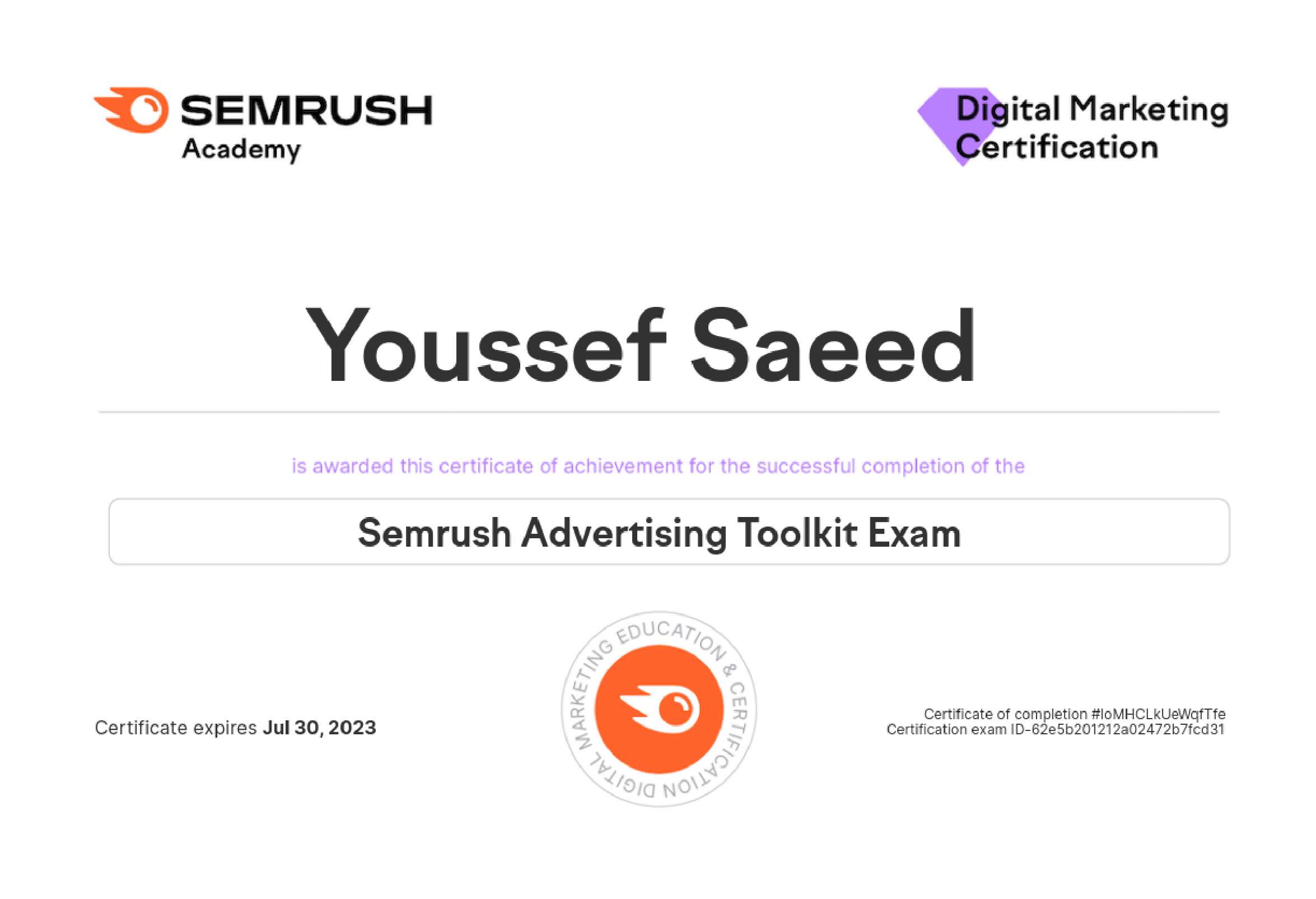 Semrush Advertising